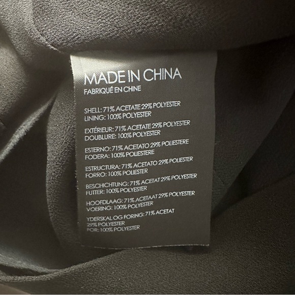 Club Monaco Willim One Shoulder Ruffle Tank Blouse Asymmetrical Black 00 - Picture 6 of 6